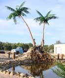 image of a fabricated palm trees