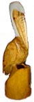a custom made Tiki Pelican Carving
